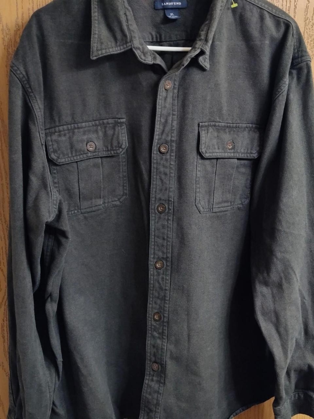 Lands' End Navy Woven Brand and Size Tags